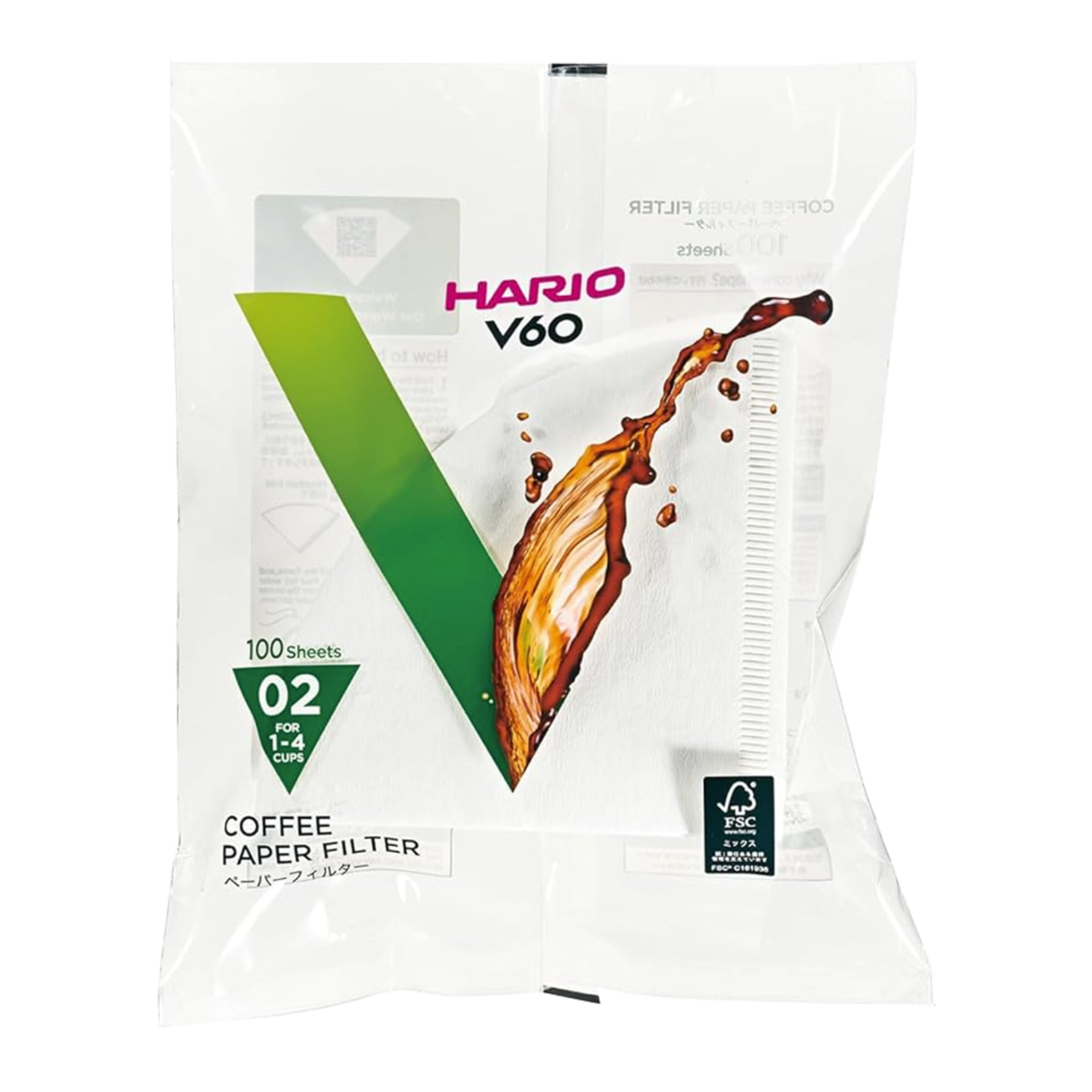 Hario V60 02 Paper Filters (100 ct.)