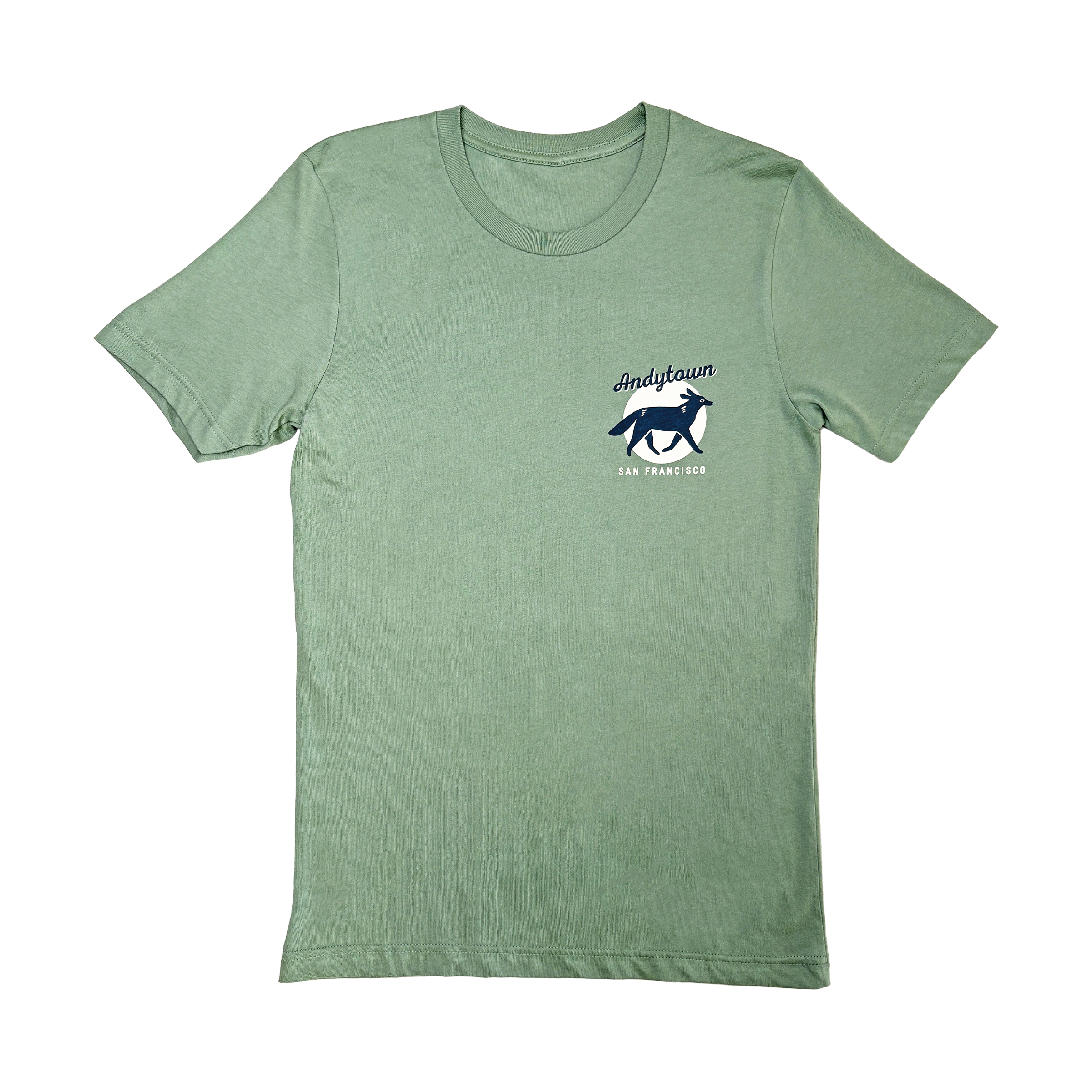 Fogtown Coyote Tee in Sage
